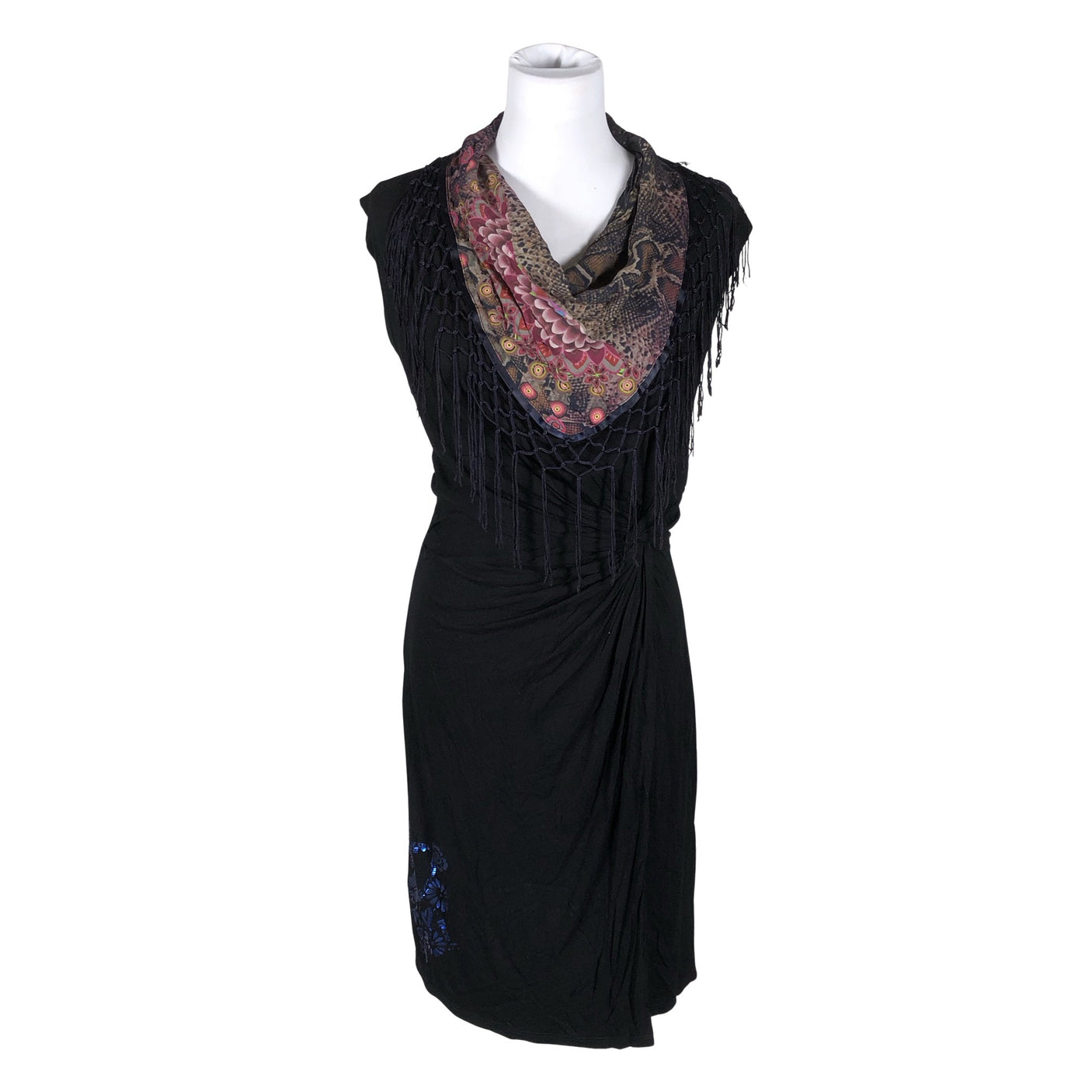 Unisex Desigual - Trikotaažist kleit, suurus 38 - Must (1)