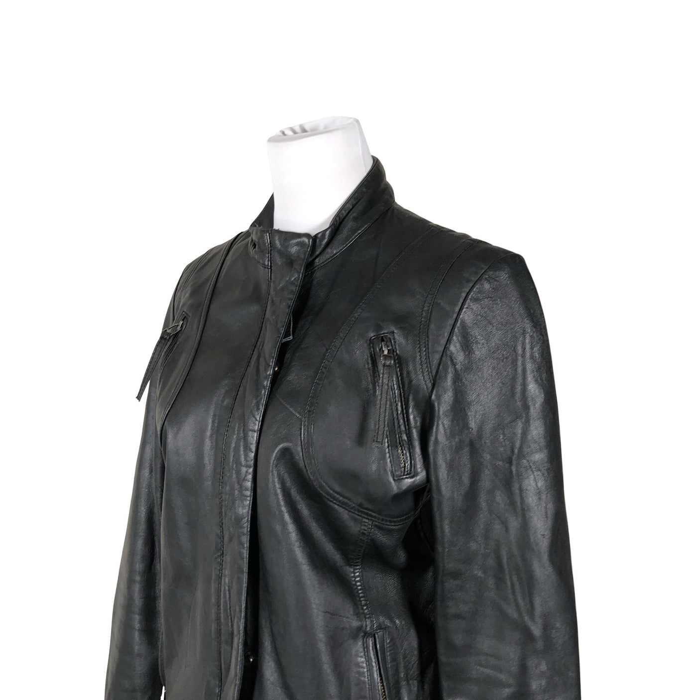 Unisex Selected - Nahktagi, suurus 40 - Must (2)