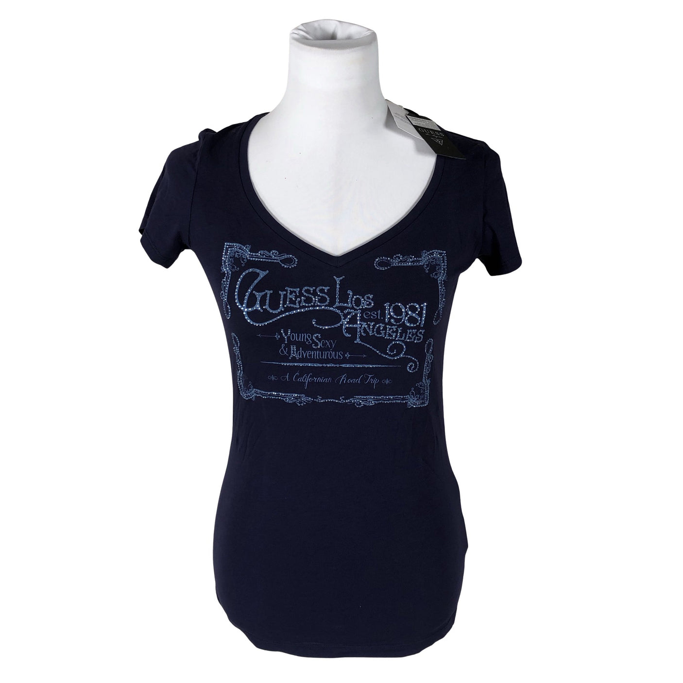 Unisex Guess - T-särk, suurus 40 - Sinine (1)