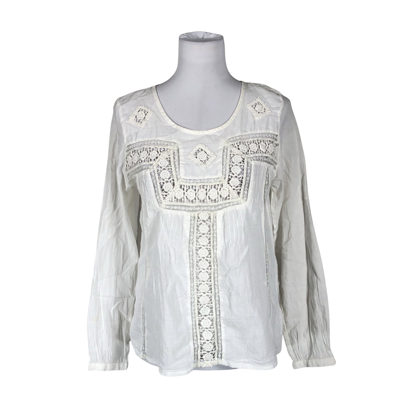 Unisex Cream - Pluus, suurus 34 - Looduslik valge (1)