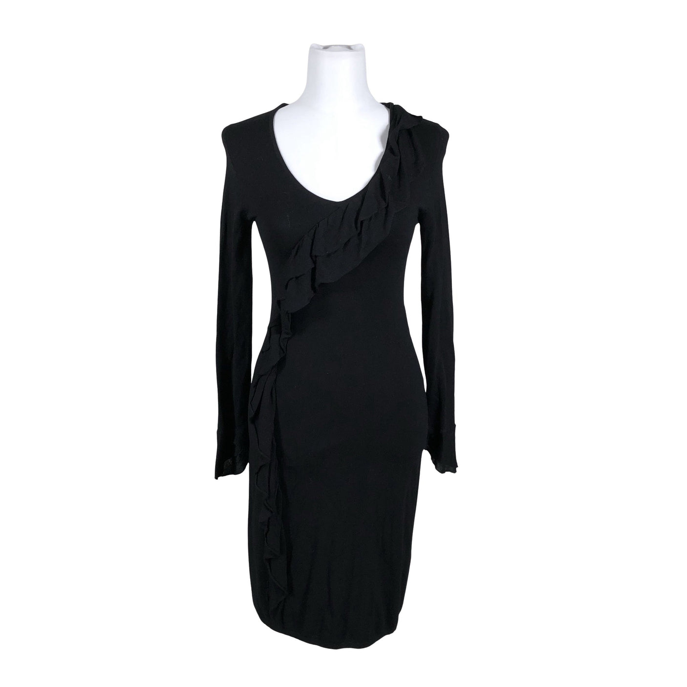 Unisex Comma - Kootud kleit, suurus 34 - Must (1)