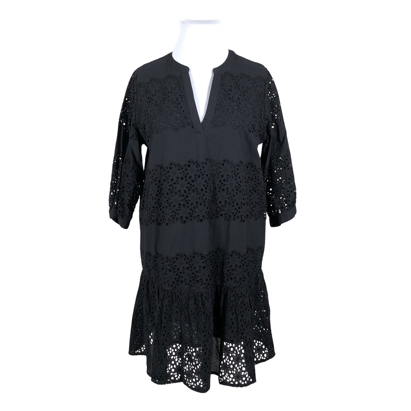 Unisex Kaffe - Mitteveniv kleit, suurus 44 - Must (1)