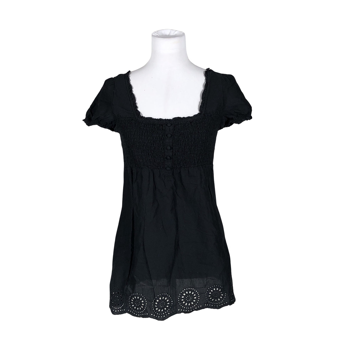 Unisex Esprit - Lühikeste käistega pluus, suurus 36 - Must (1)