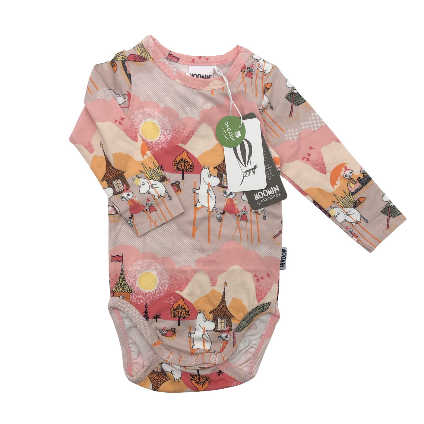 Unisex Martinex - Bodi, suurus 74 - 80 - Heleroosa (1)