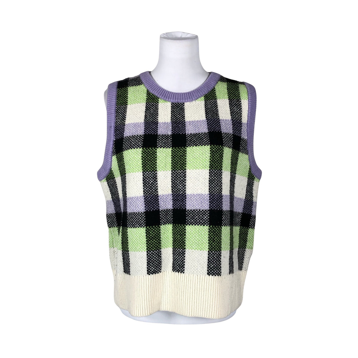 Unisex Arket - Kootud vest, suurus 40 - Roheline (1)