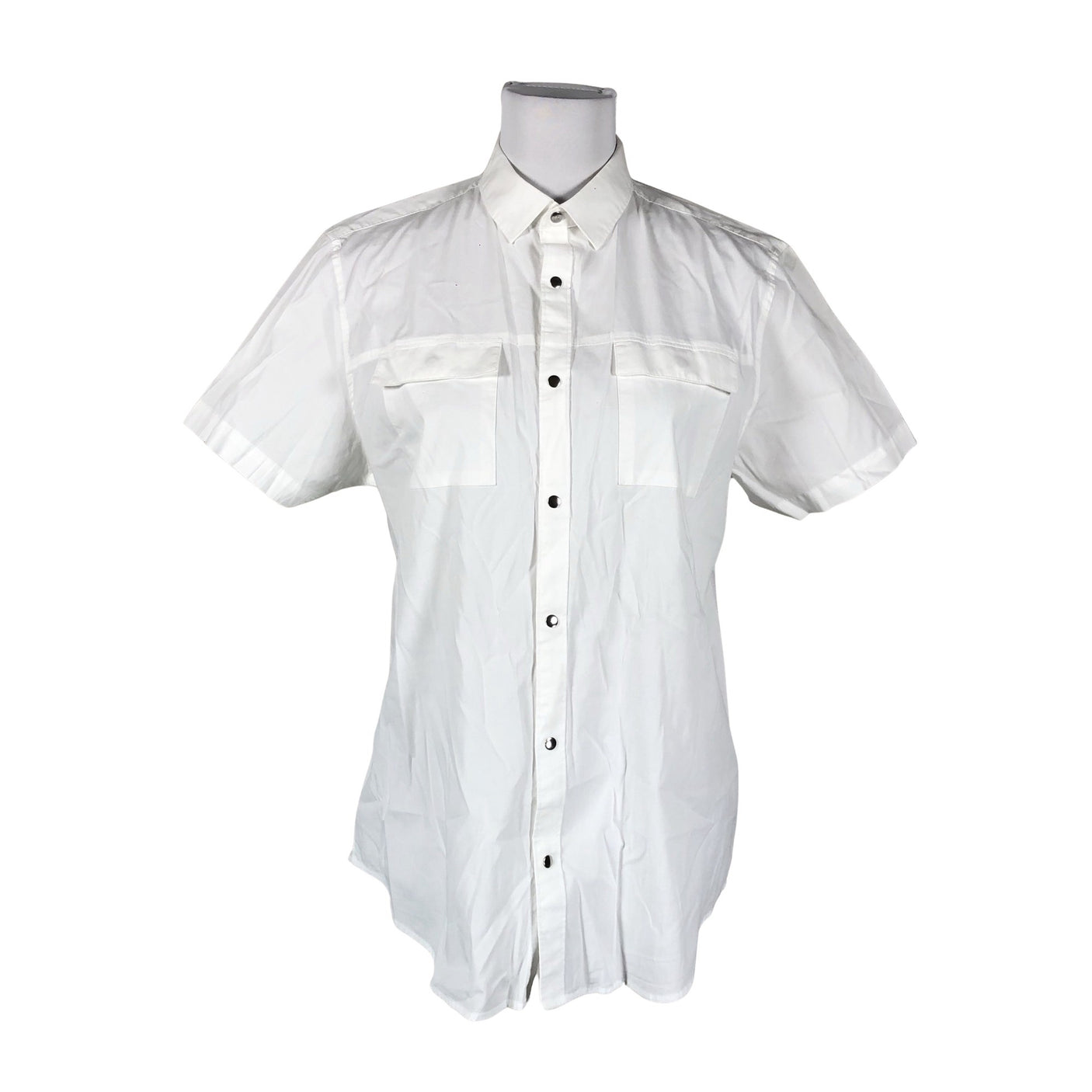 Unisex Calvin Klein - Lühikeste käistega pluus, suurus 38 - Valge (1)