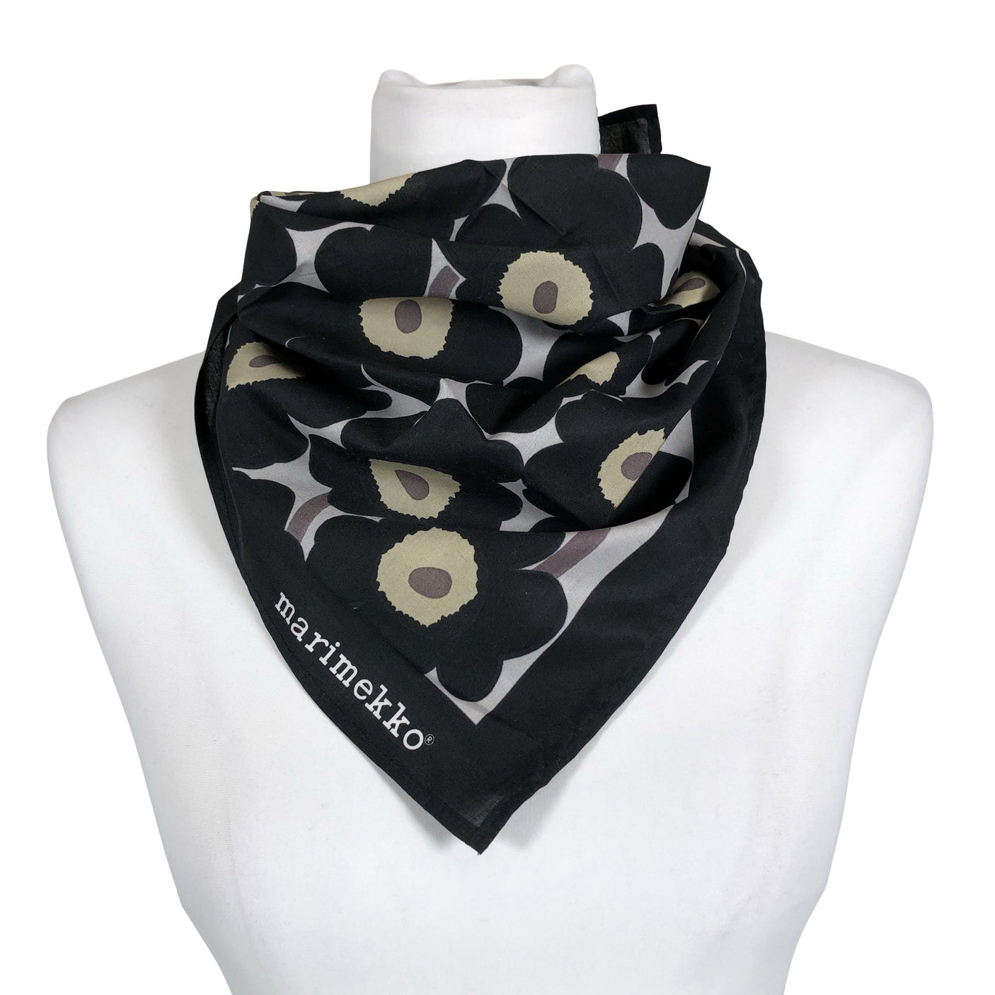 Unisex Marimekko - Õhuke sall, suurus Midi - Must (1)