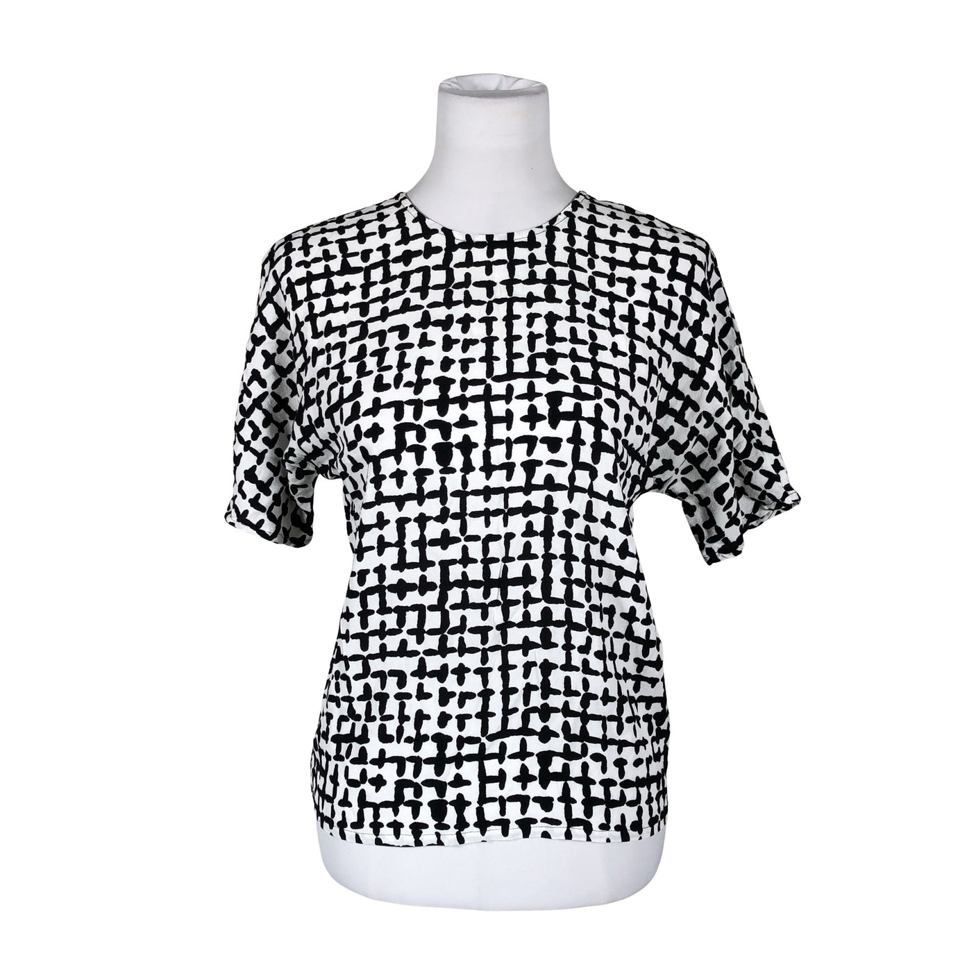 Unisex Marimekko - Lühikeste käistega pluus, suurus 36 - Valge (1)