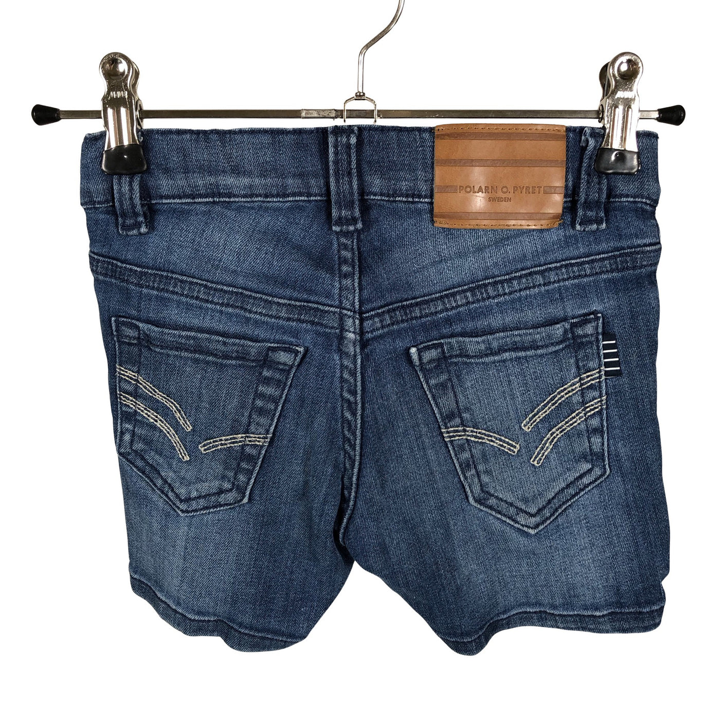 Unisex Polarn O. Pyret - Teksast lühikesed püksid, suurus 104 - 110 - Sinine (2)