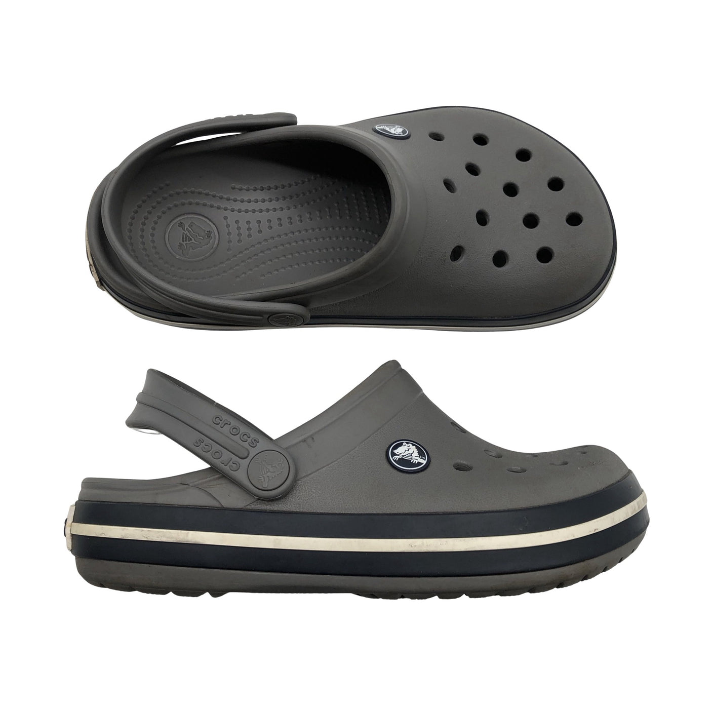 Unisex Crocs - Lahtise kannaga jalanõud, suurus 35 - Hall (1)