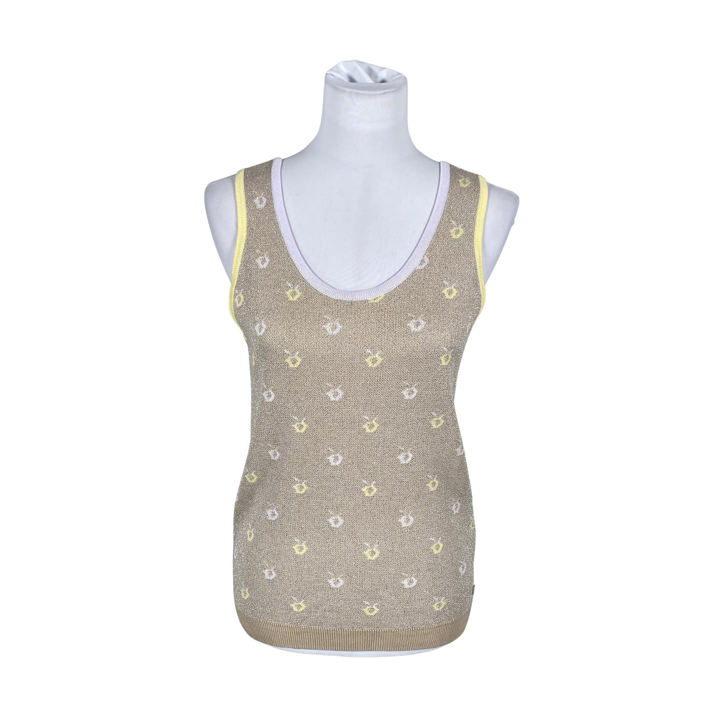 Unisex Nümph - Trikotaažist topp, suurus 34 - Beige (1)