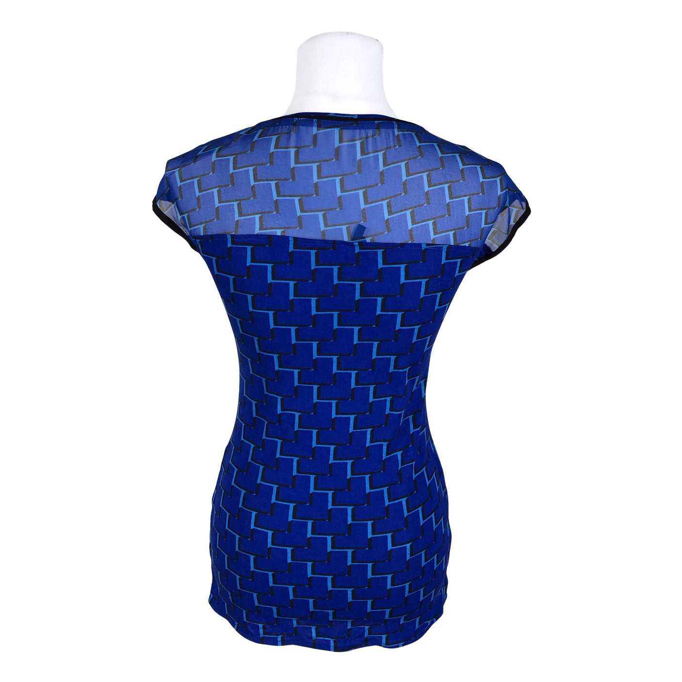 Unisex Karen Millen - Lühikeste käistega pluus, suurus 36 - Sinine (2)