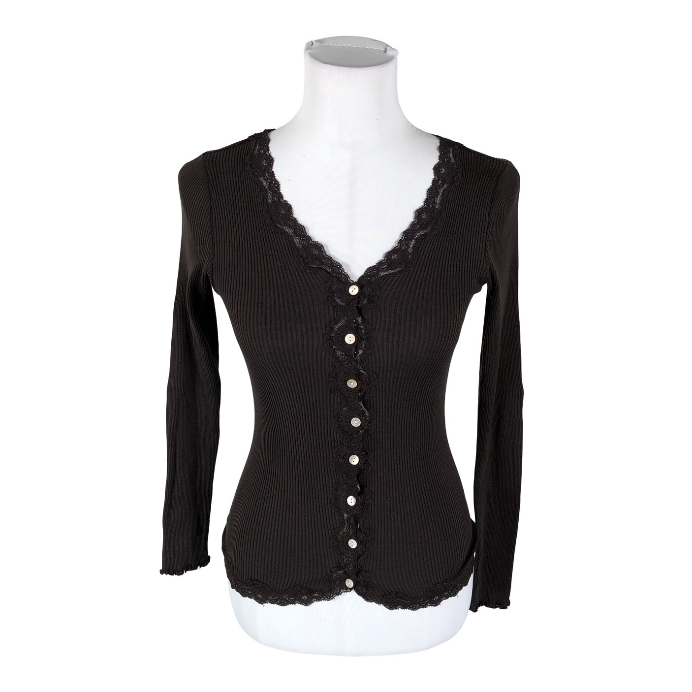 Unisex Rosemunde - Trikotaažist pluus, suurus 38 - Pruun (1)