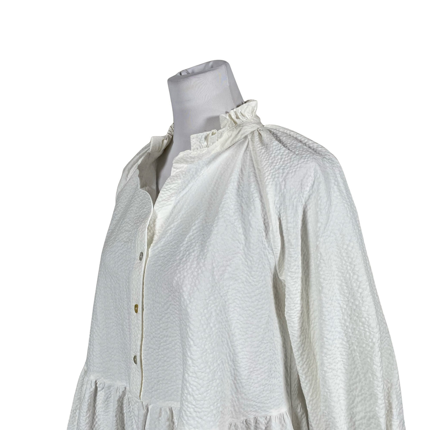 Unisex Gauhar - Mitteveniv kleit, suurus 38 - Valge (2)
