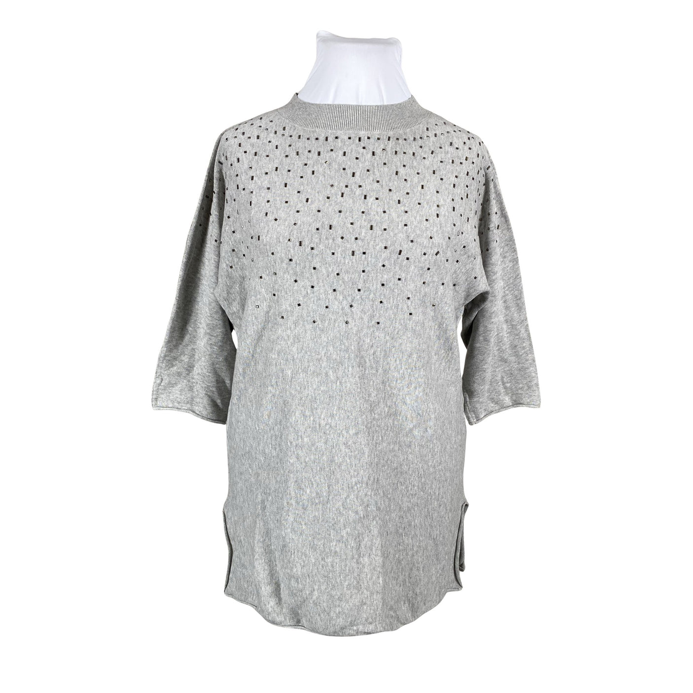 Unisex Ulla Popken - Kootud tuunika, suurus 42 - Hall (1)