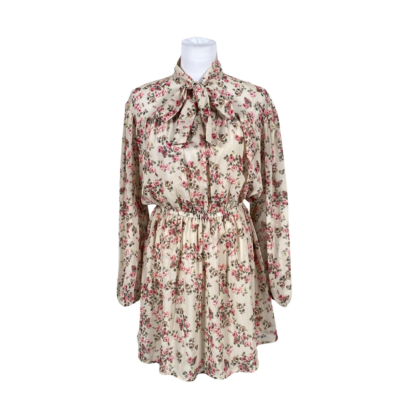 Unisex Vicolo - Õhuke kleit, suurus 38 - Beige (1)