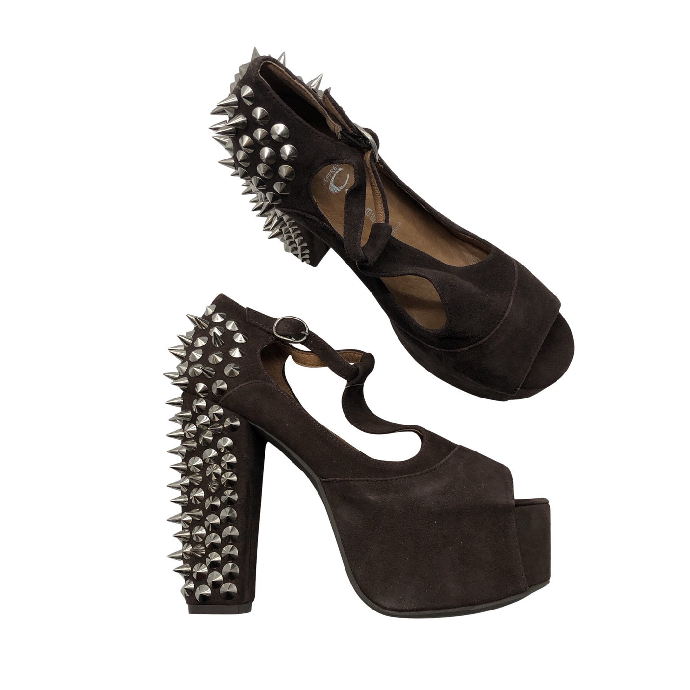 Unisex Jeffrey Campbell - Lahtise ninaga kontsakingad, suurus 37 - Pruun (1)