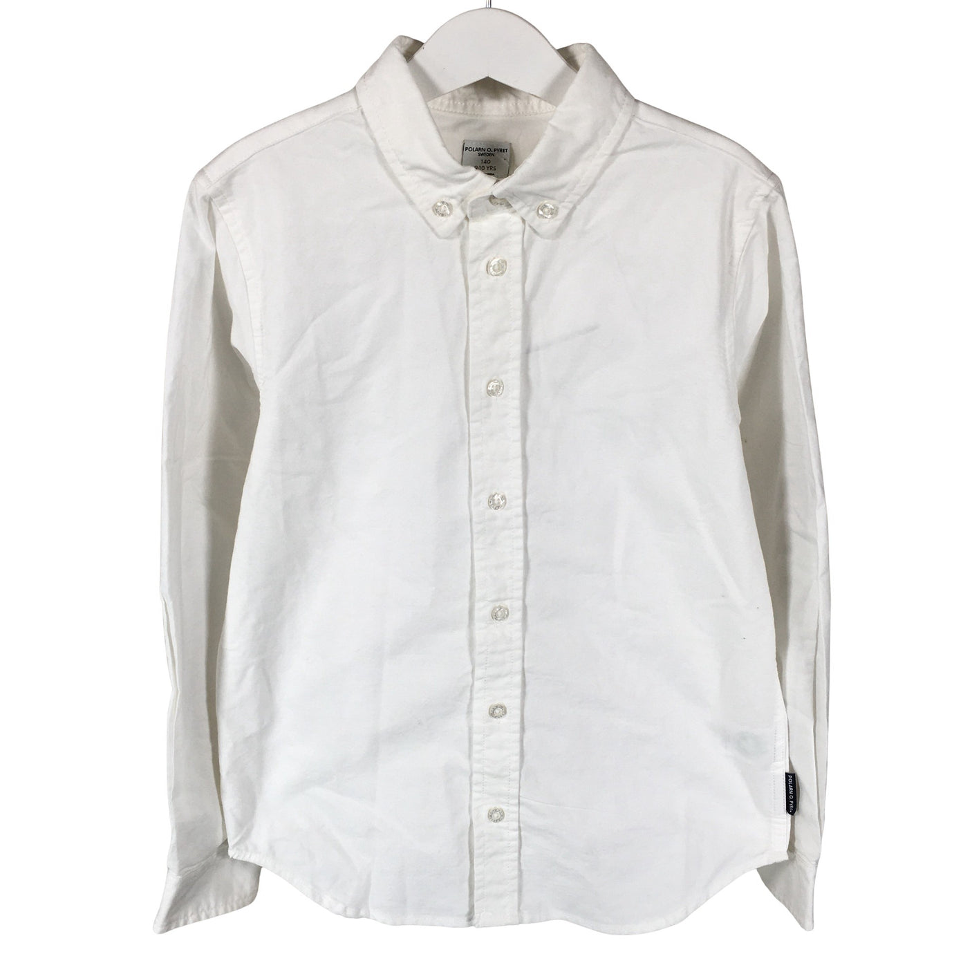 Unisex Polarn O. Pyret - Triiksärk, suurus 134 - 140 - Valge (1)