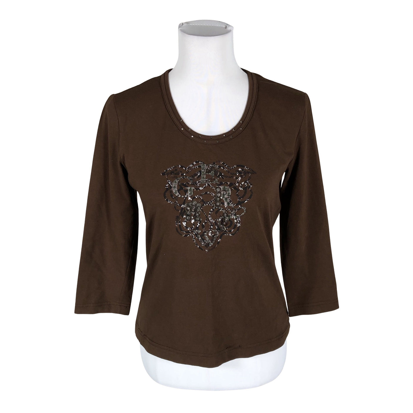 Unisex Gerry Weber - Trikotaažist pluus, suurus 38 - Pruun (1)