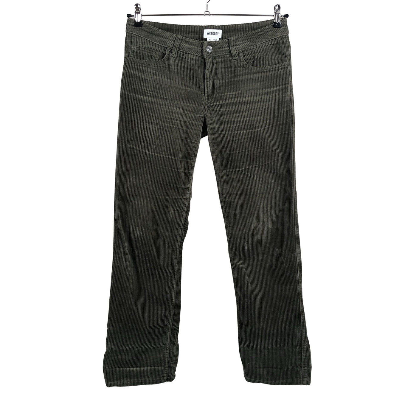 Unisex Weekday - Sametpüksid, suurus 38 - Roheline (1)