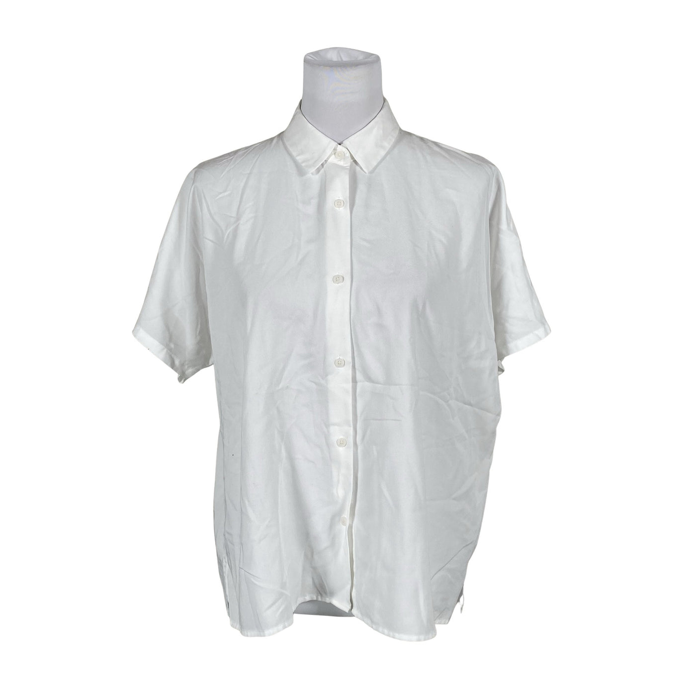 Unisex Uniqlo - Lühikeste käistega pluus, suurus 38 - Valge (1)