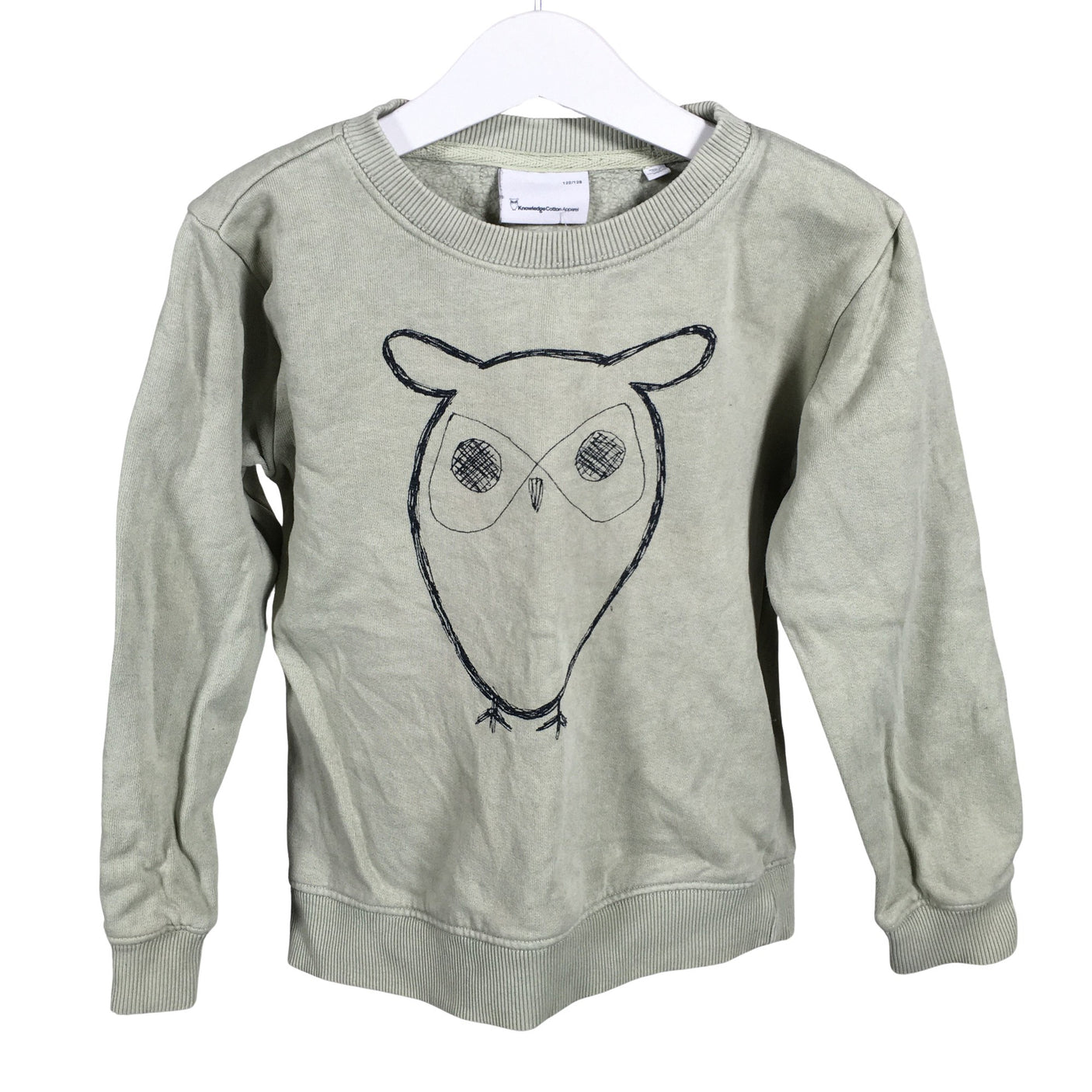 Unisex Knowledge Cotton Apparel - Dressikangast pluus, suurus 122 - 128 - Roheline (1)