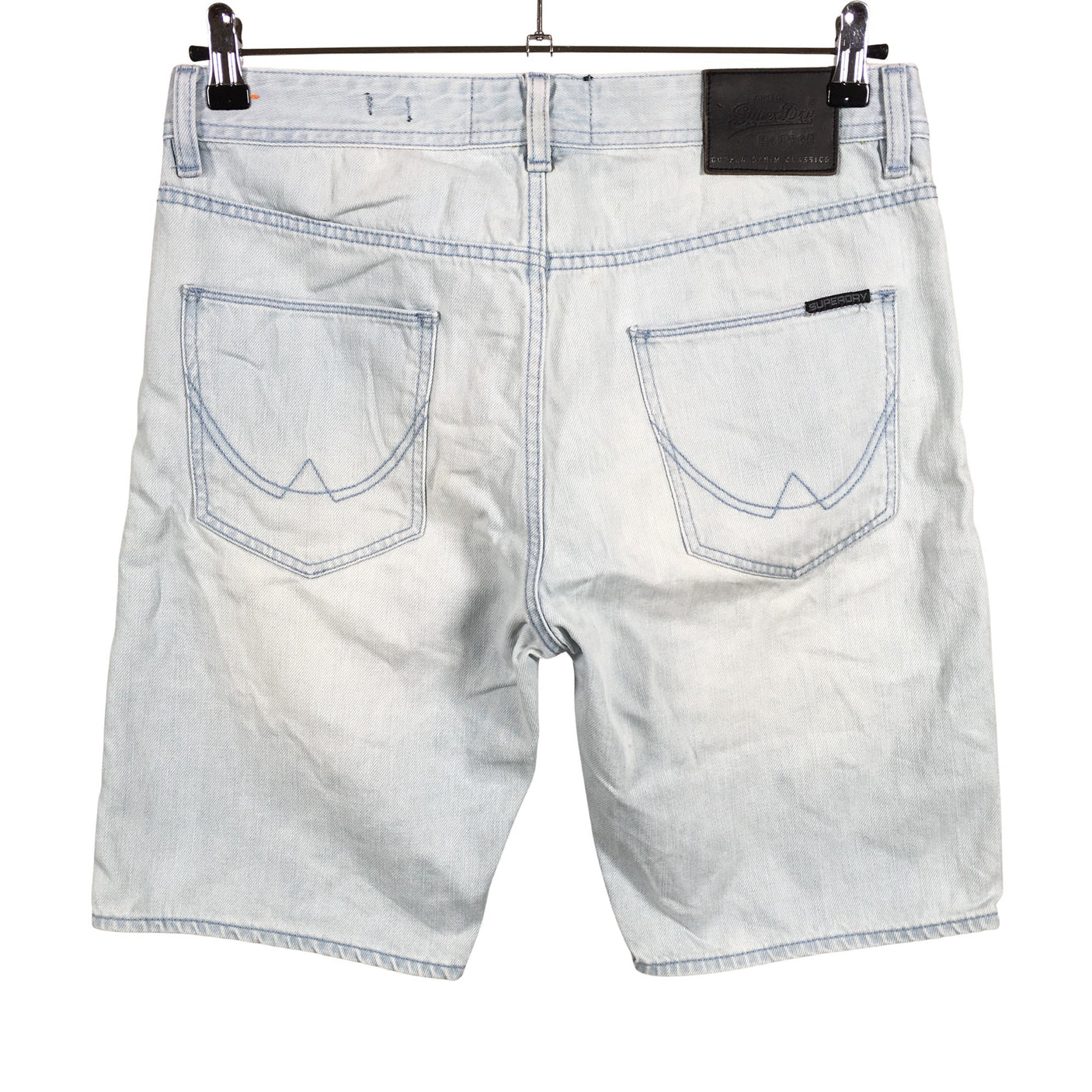 Unisex Superdry - Teksast lühikesed püksid, suurus W32 - Helesinine (2)