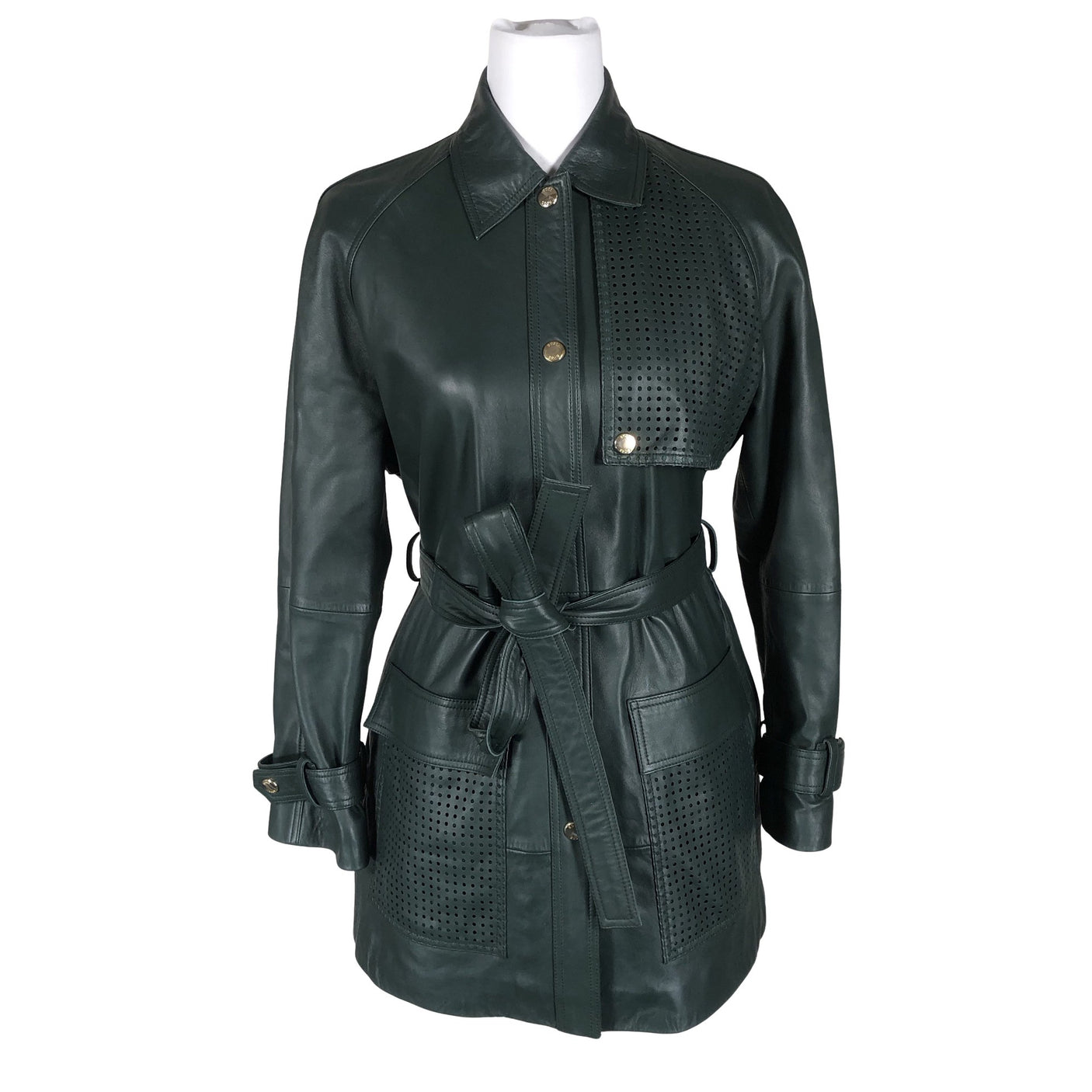 Unisex Hugo Boss - Nahktagi, suurus 36 - Roheline (1)