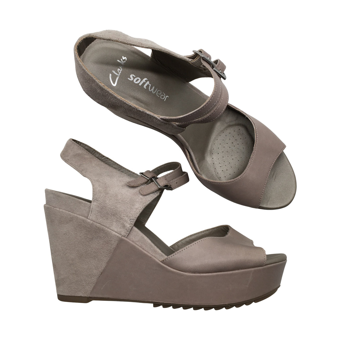 Unisex Clarks - Kiilkontsaga rihmikud, suurus 40 - Beige (1)