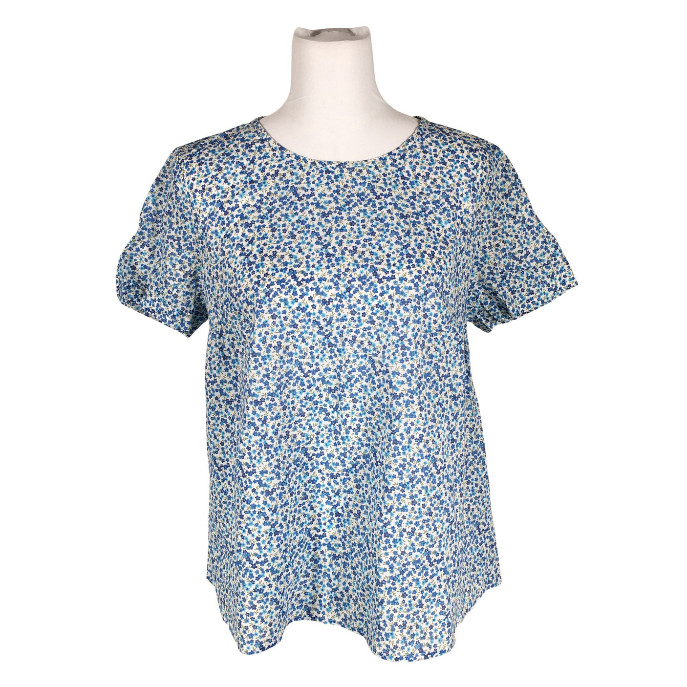 Unisex Benetton - Lühikeste käistega pluus, suurus 38 - Helesinine (1)