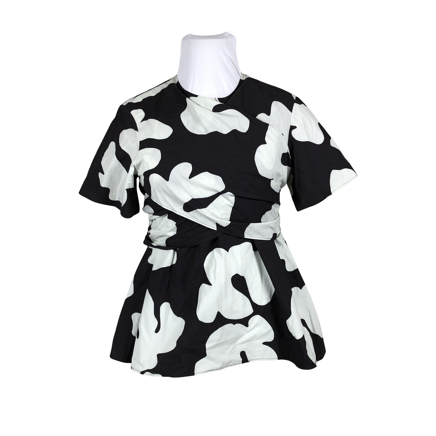 Unisex Marimekko - Lühikeste käistega pluus, suurus 46 - Hall (1)
