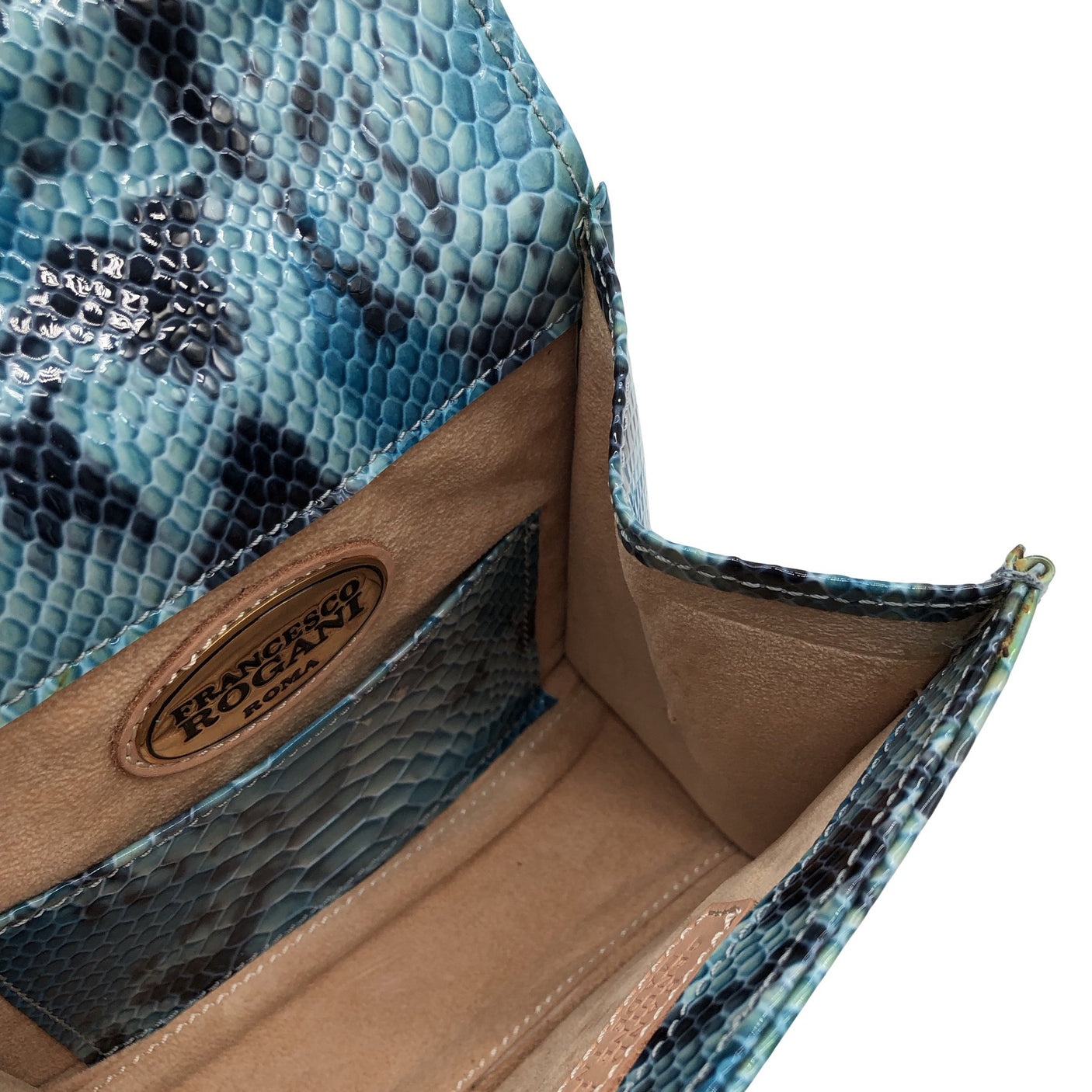 Unisex Francesco Rogani - Käekott, suurus Mini - Sinine (3)