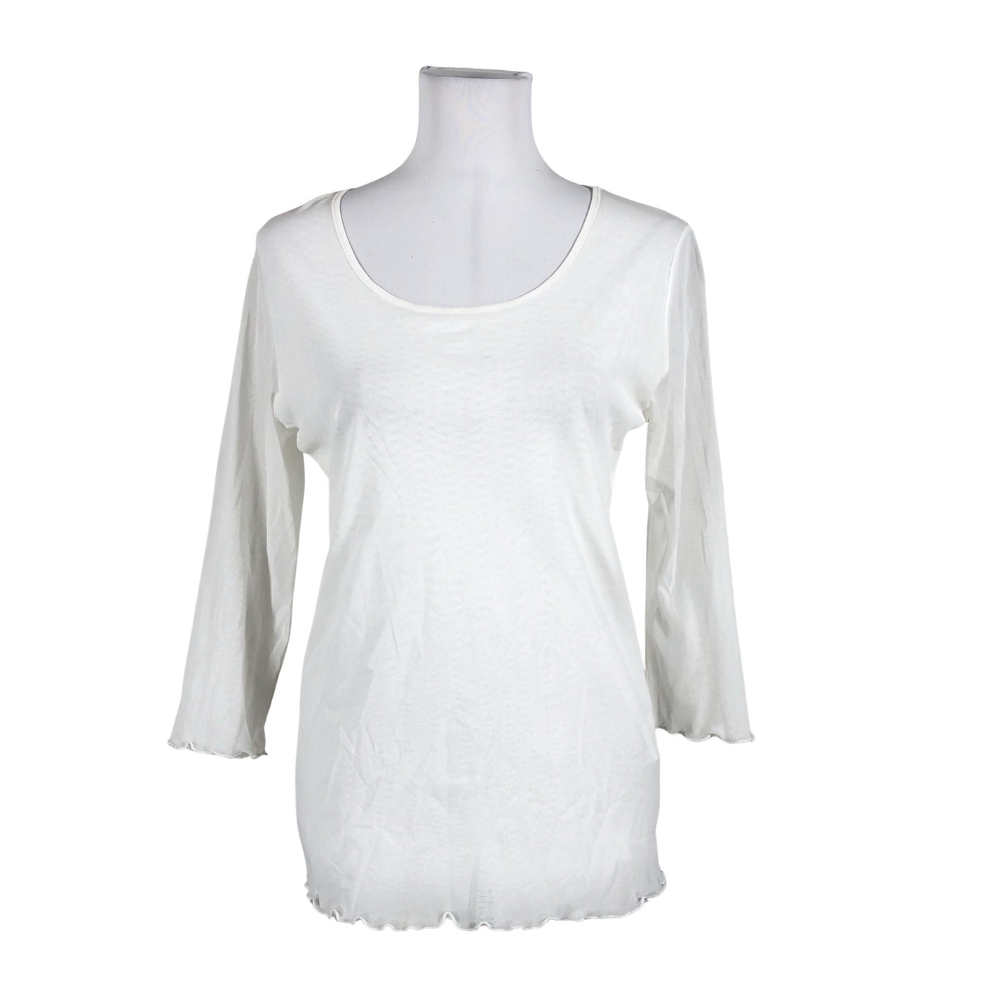 Unisex Eleonora Amadei - Trikotaažist pluus, suurus 44 - Valge (1)