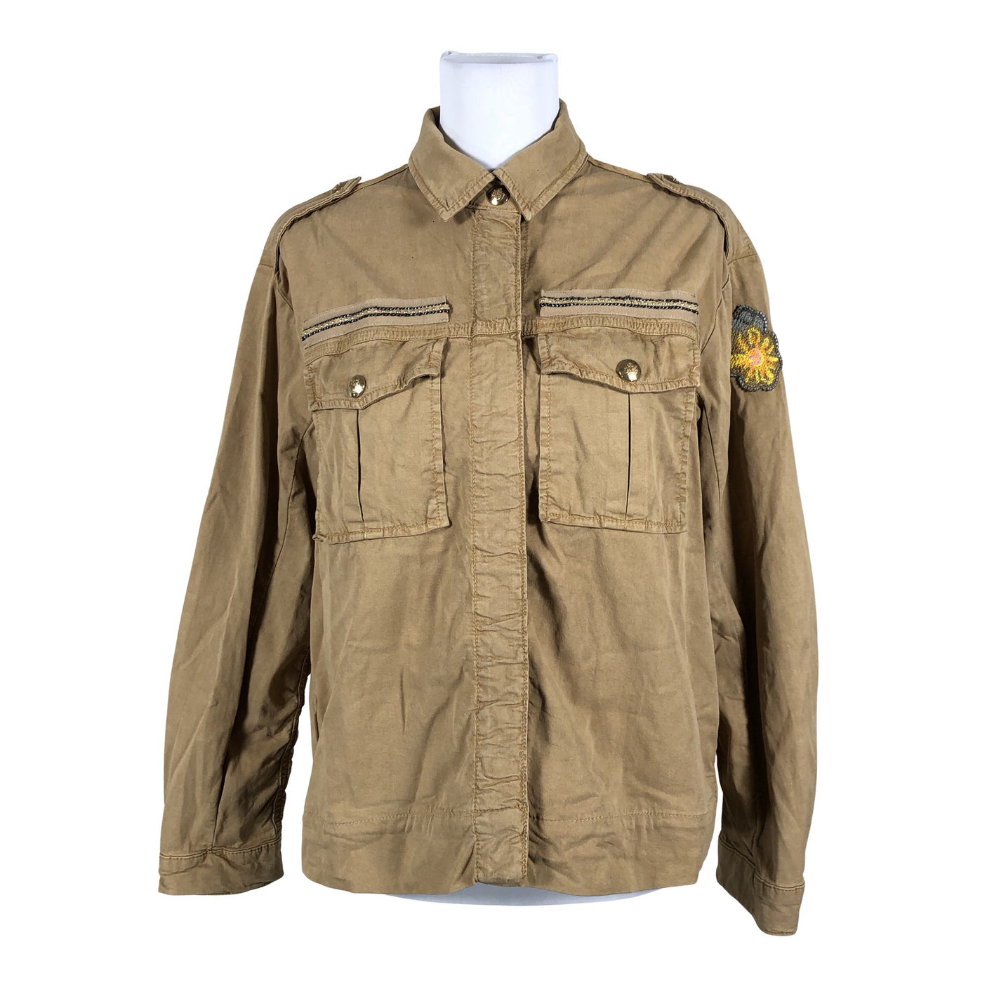 Unisex Mos Mosh - Teksasärk, suurus 38 - Pruun (1)