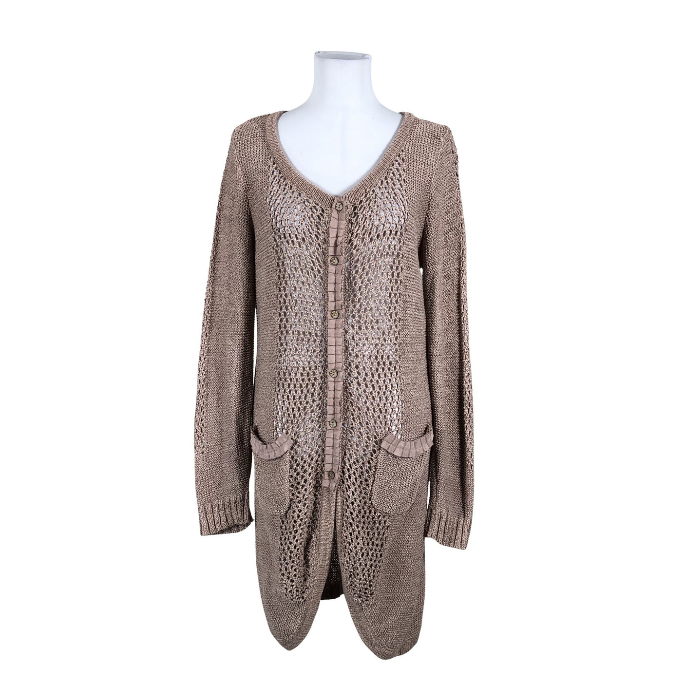 Unisex Cream - Kardigan, suurus 36 - Pruun (1)