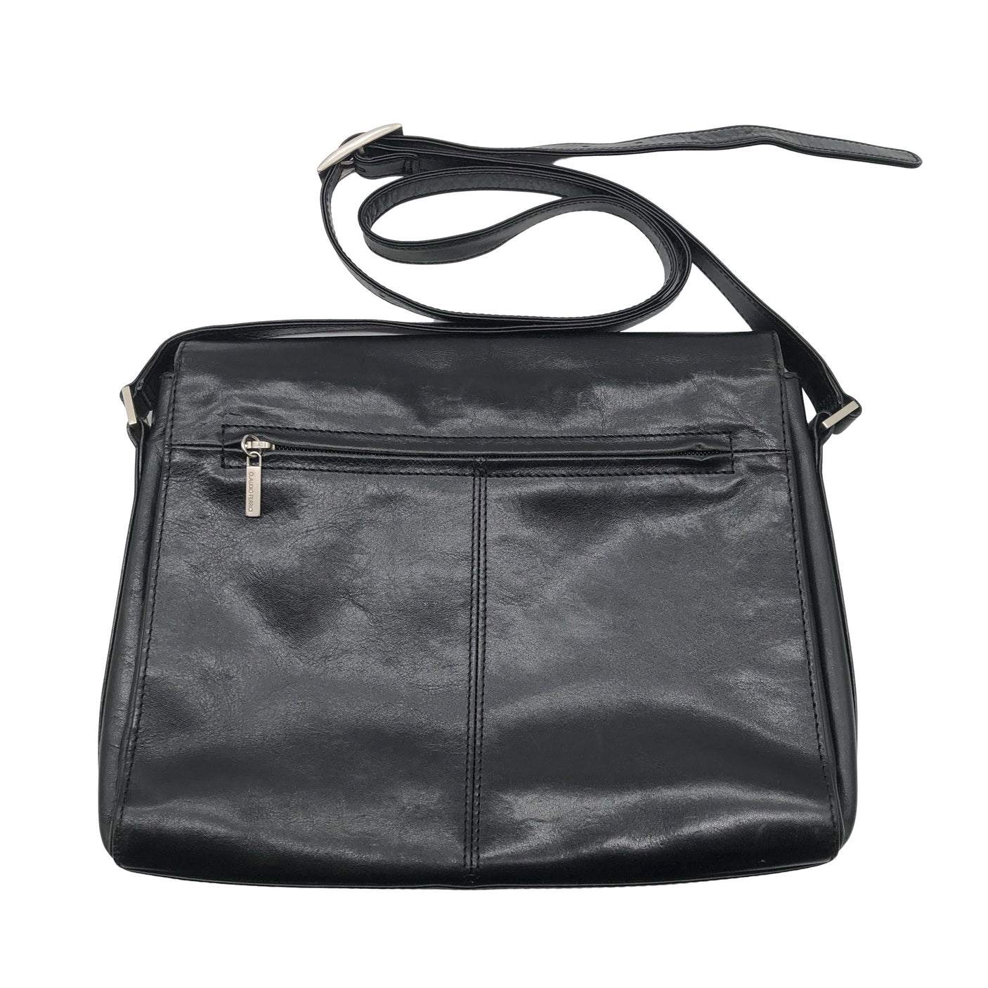 Unisex Claudio Ferrici - Käekott, suurus Maxi - Must (2)