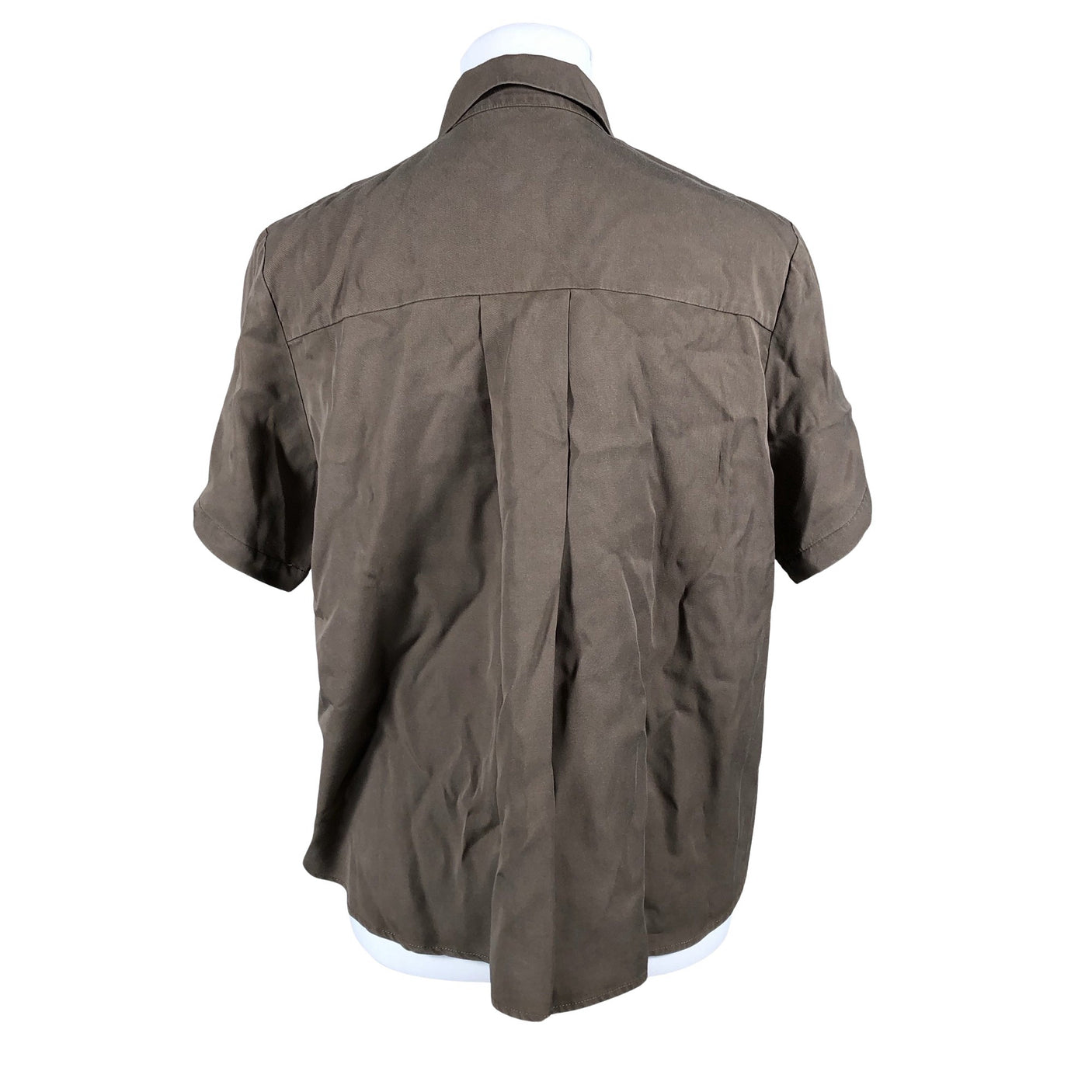 Unisex Samsoe&Samsoe - Lühikeste käistega pluus, suurus 40 - Pruun (2)