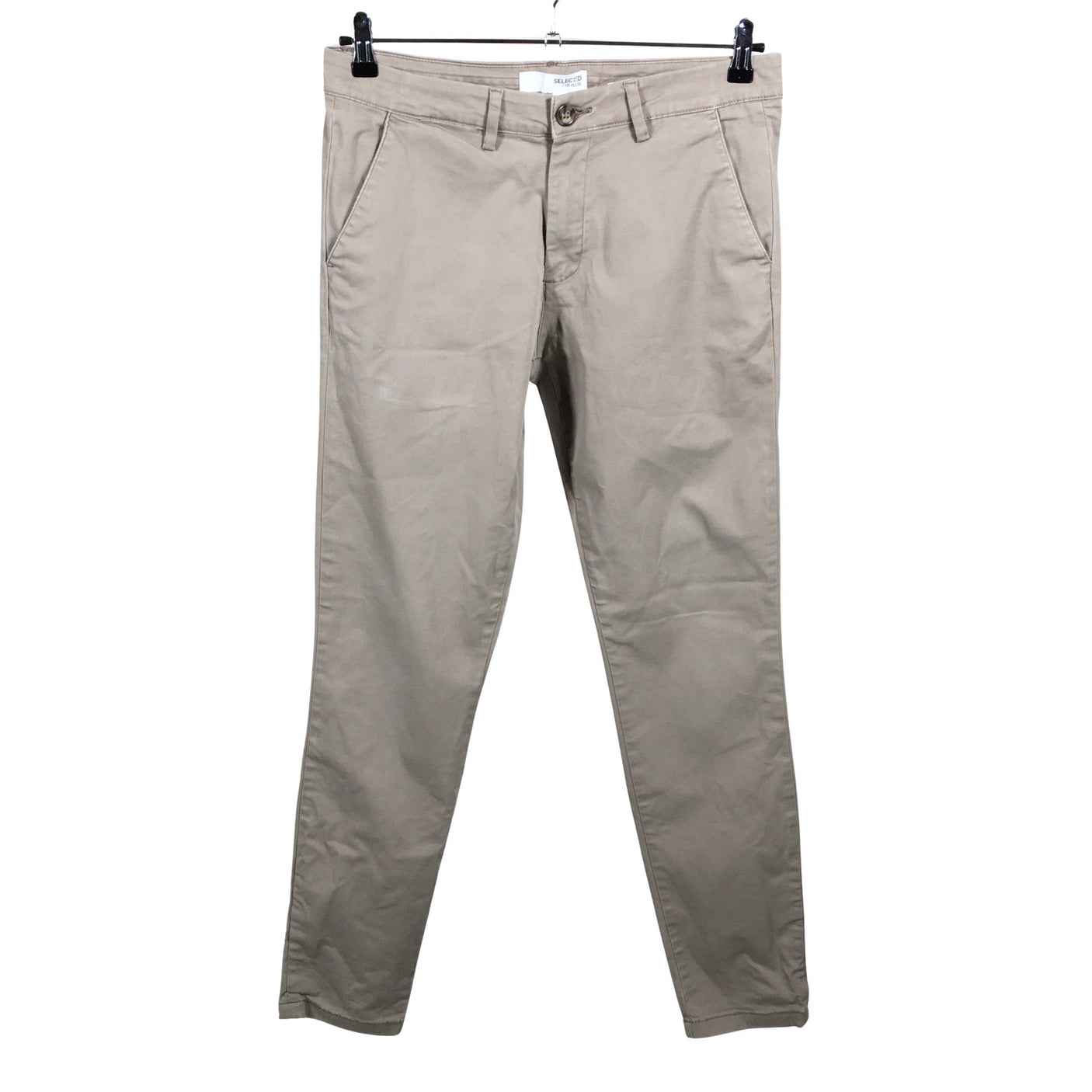 Unisex Selected - Chino-püksid, suurus W32 - Beige (1)
