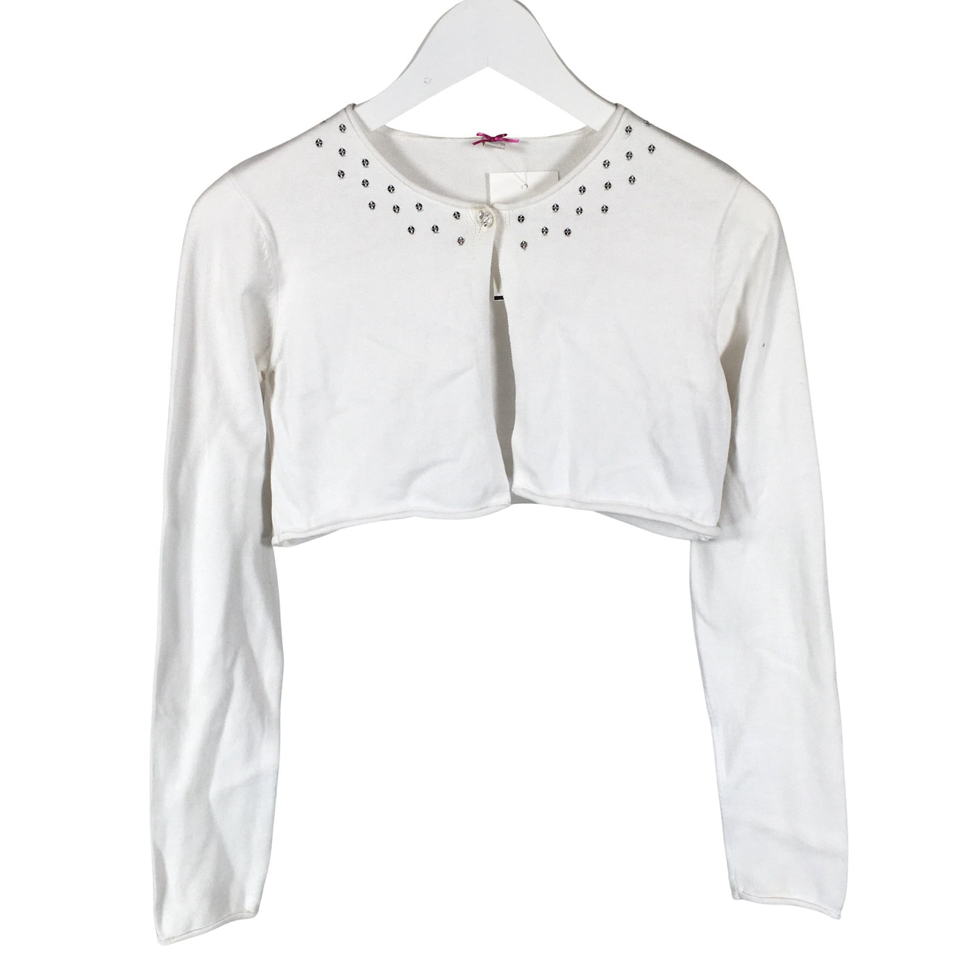 Unisex Esprit - Kootud boolero, suurus 152 - 158 - Valge (1)