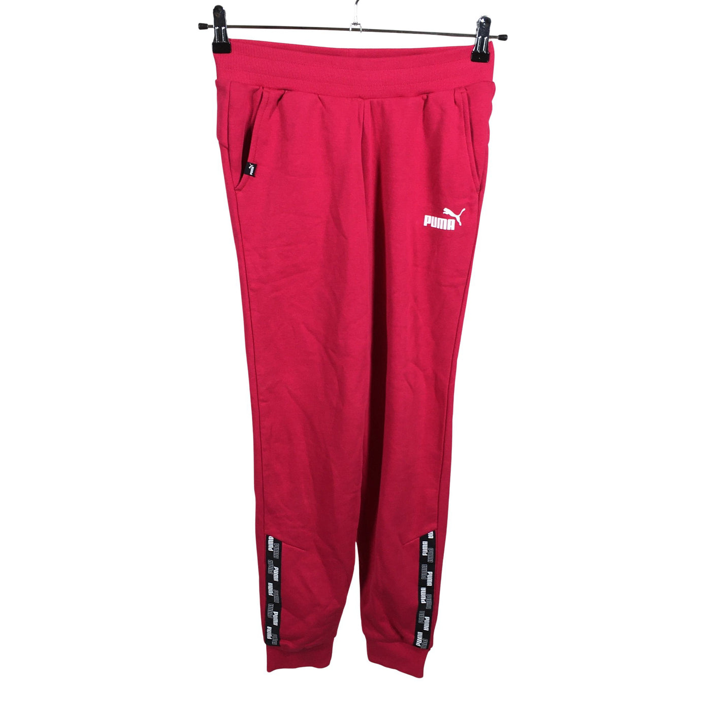 Unisex Puma - Dressikangast püksid, suurus 158 - 164 - Roosa (1)