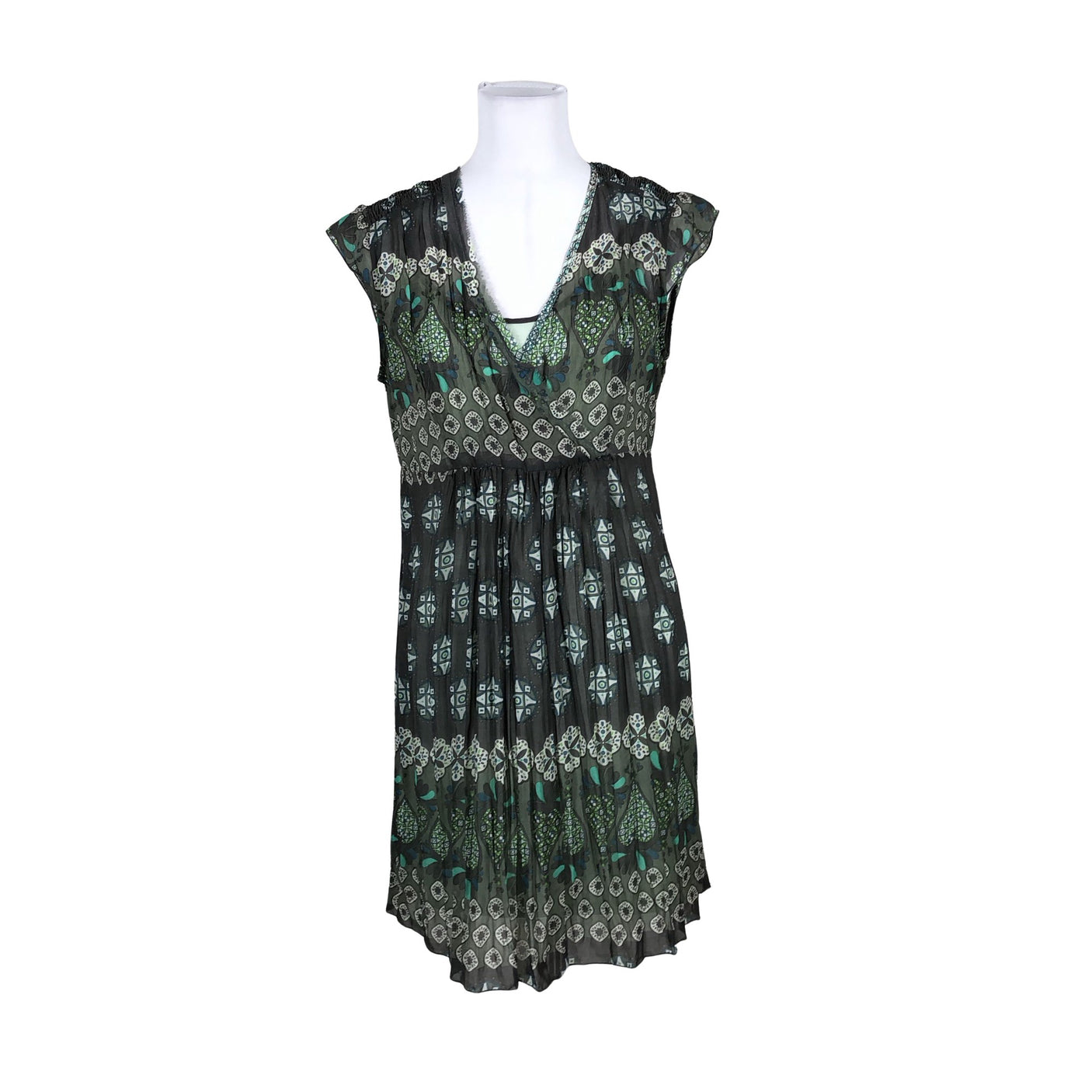 Unisex Sandwich - Õhuke kleit, suurus 36 - Roheline (1)