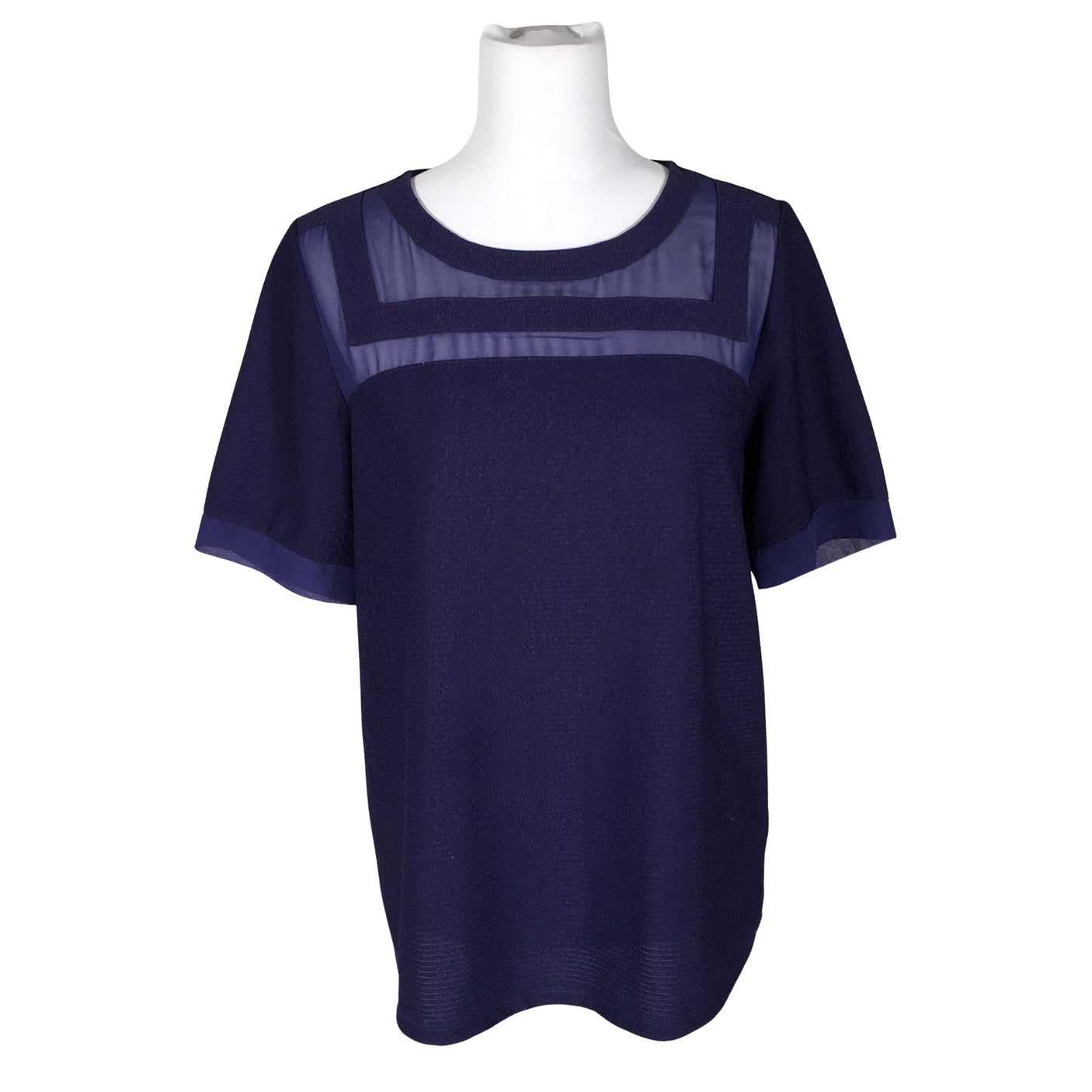 Unisex Calvin Klein - Lühikeste käistega pluus, suurus 38 - Sinine (1)