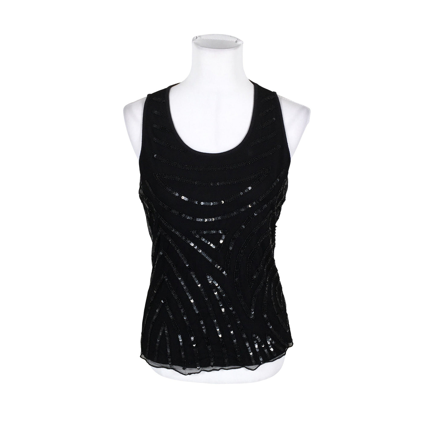Unisex Bandolera - Trikotaažist topp, suurus 36 - Must (1)