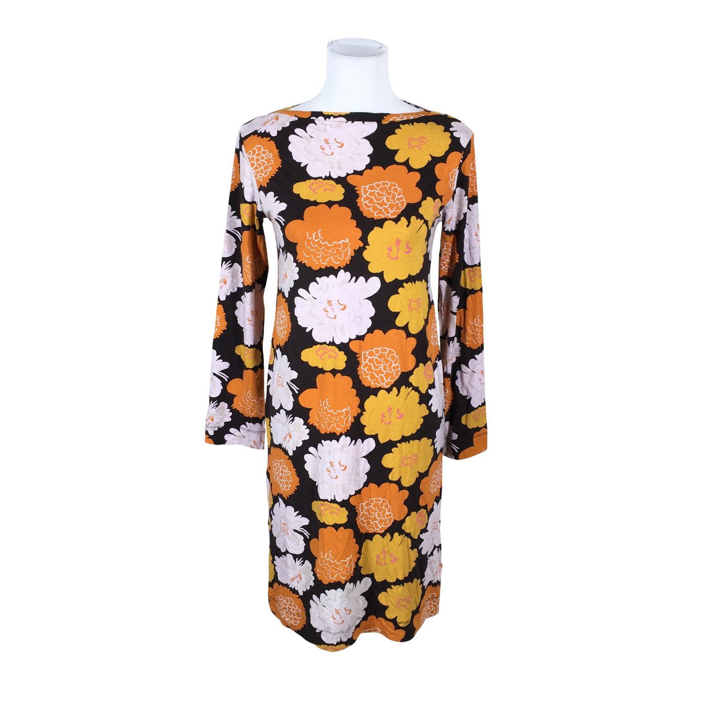 Unisex Marimekko - Trikotaažist kleit, suurus 36 - Pruun (1)