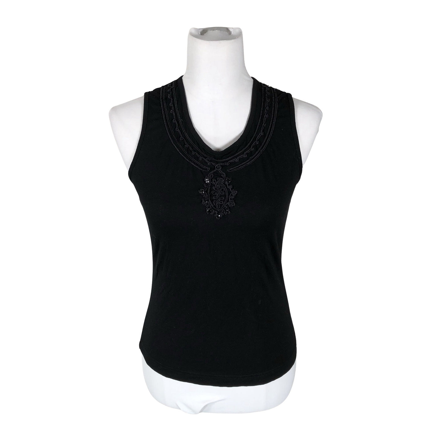 Unisex Taifun - Trikotaažist topp, suurus 36 - Must (1)