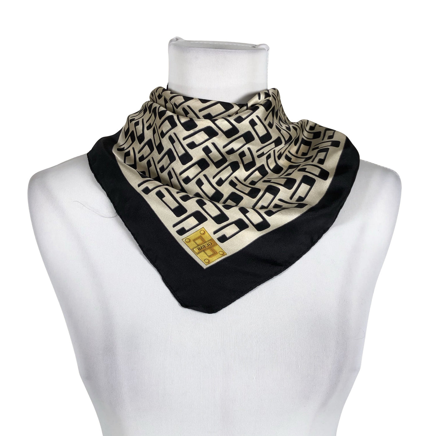 Unisex Guess - Õhuke sall, suurus Midi - Must (1)