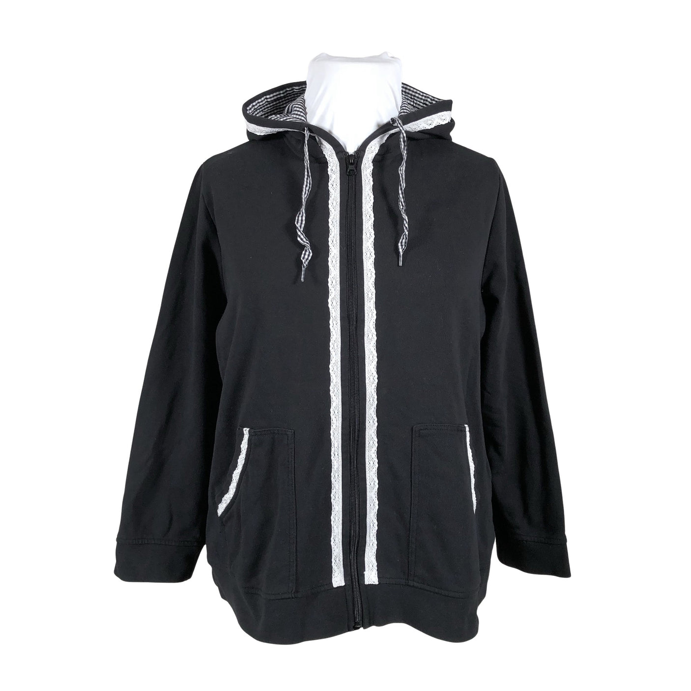 Unisex Ulla Popken - Dressipluus, suurus 46 - Must (1)