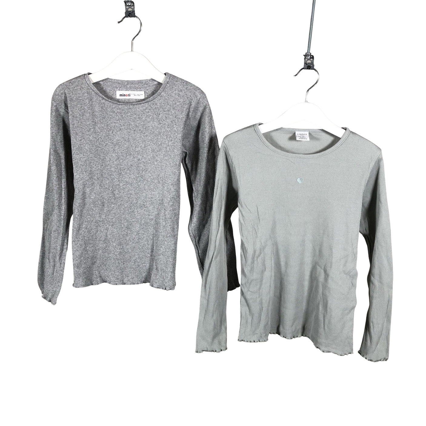 Unisex Lindex - Trikotaažist pluus, suurus 122 - 128 - Hall (1)