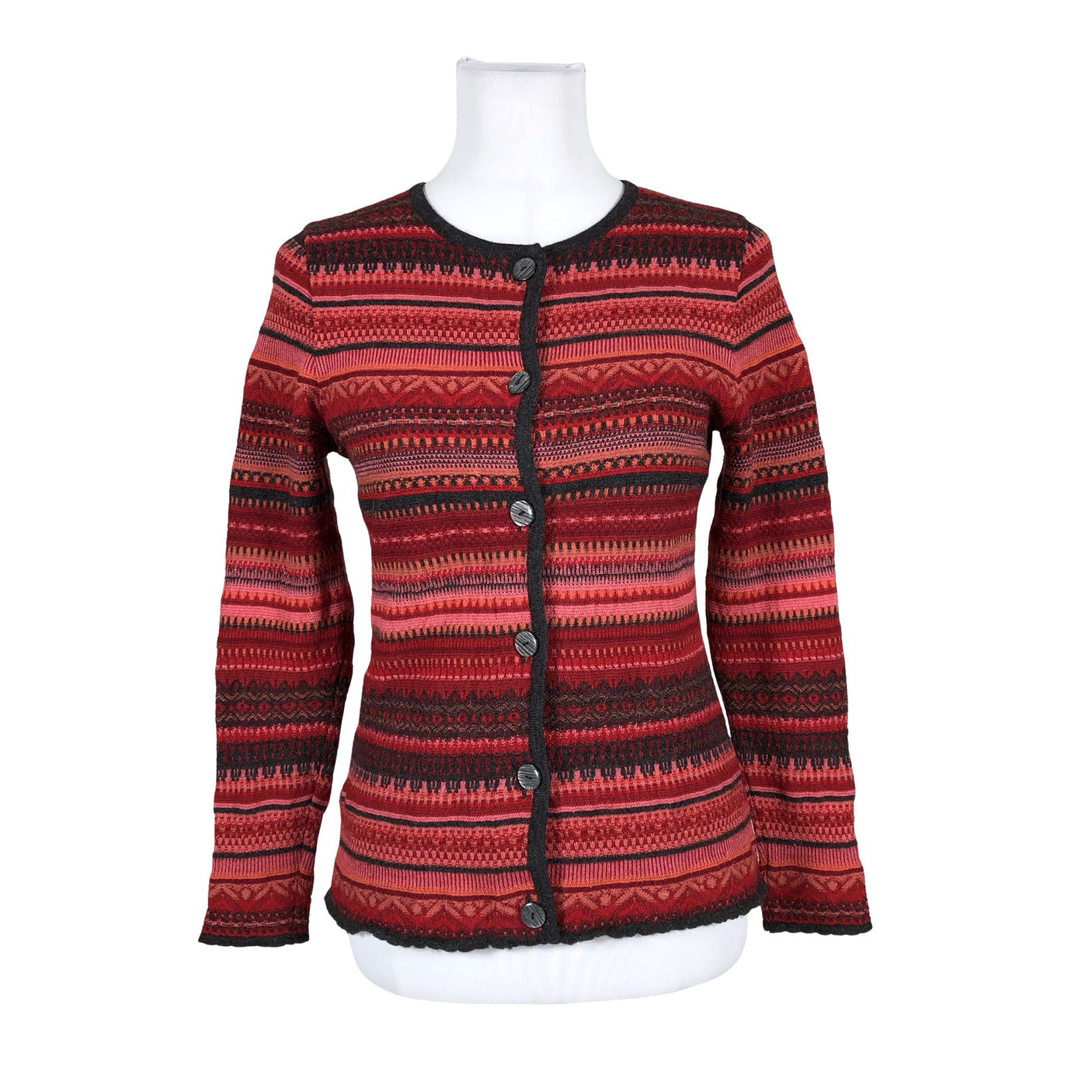 Unisex Peruvian - Kardigan, suurus 34 - Punane (1)