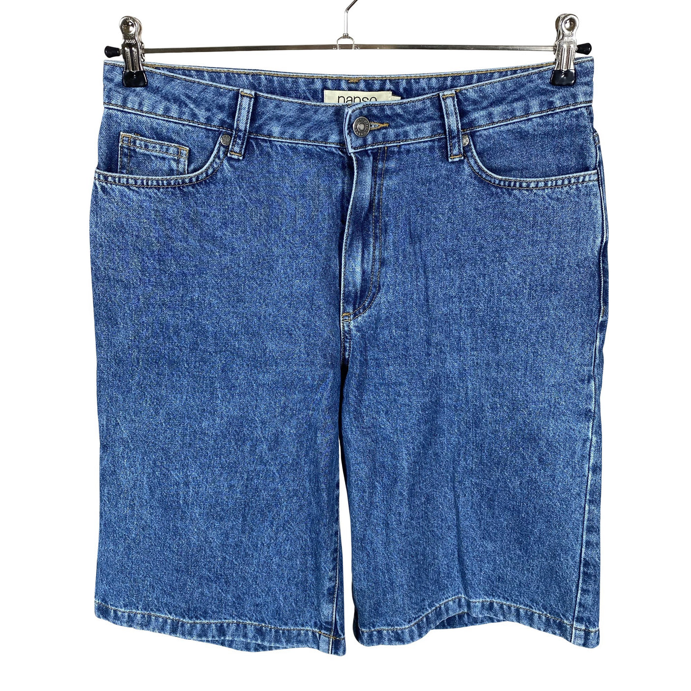 Unisex Nanso - Teksast lühikesed püksid, suurus 36 - Sinine (1)